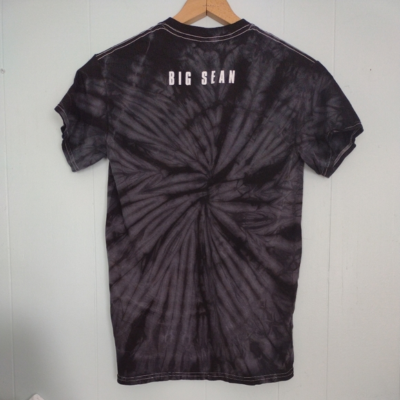 Big Sean T shirt Black Gray Tie Dye Tshirt tee 2014 New Unworn Small - Picture 2 of 5